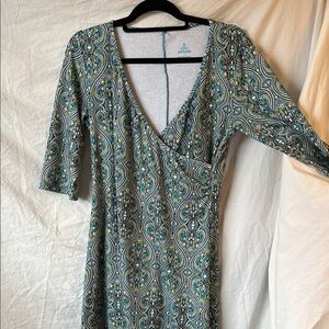 Prana Faux Wrap Dress Size Large